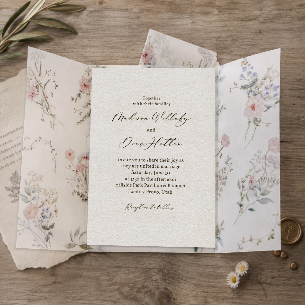 20/50pcs Vellum Wrap with Wate - огляд і ціна Wedding Envelopes