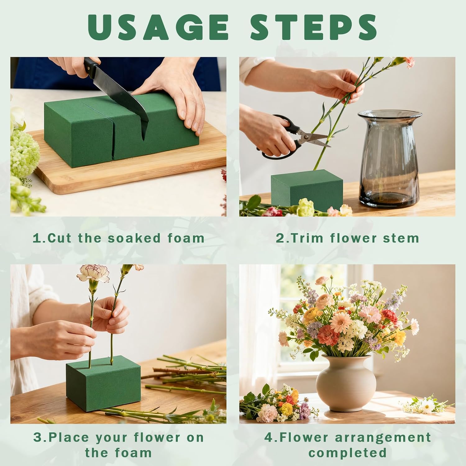 72 Pcs Floral Foam Blocks, Gre - огляд і ціна Wedding Floral Supply