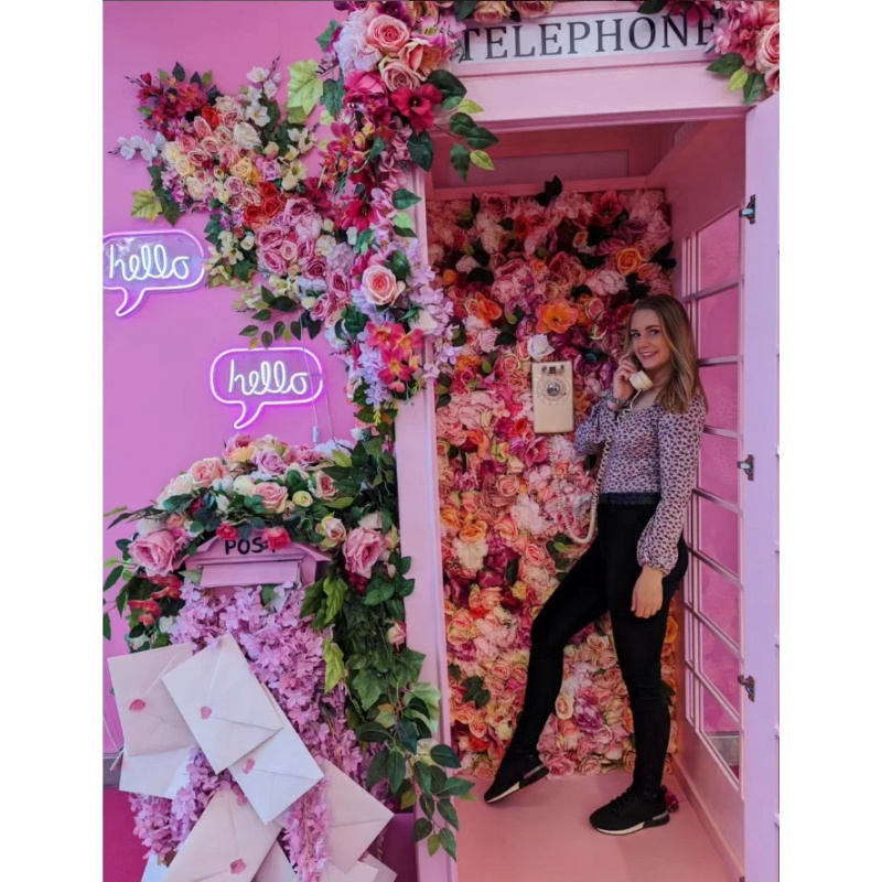 custom.Pink Telephone Booth wi - огляд і ціна Photo Booth Prop