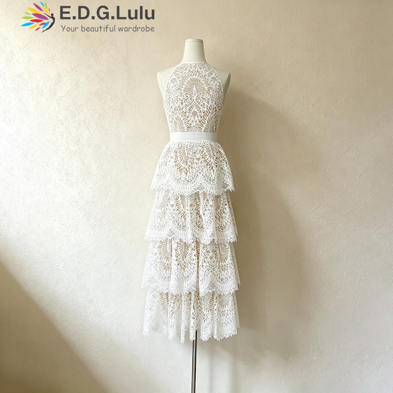 EDGLuLu O Neck Sleeveless Whit - огляд і ціна Wedding Lulu