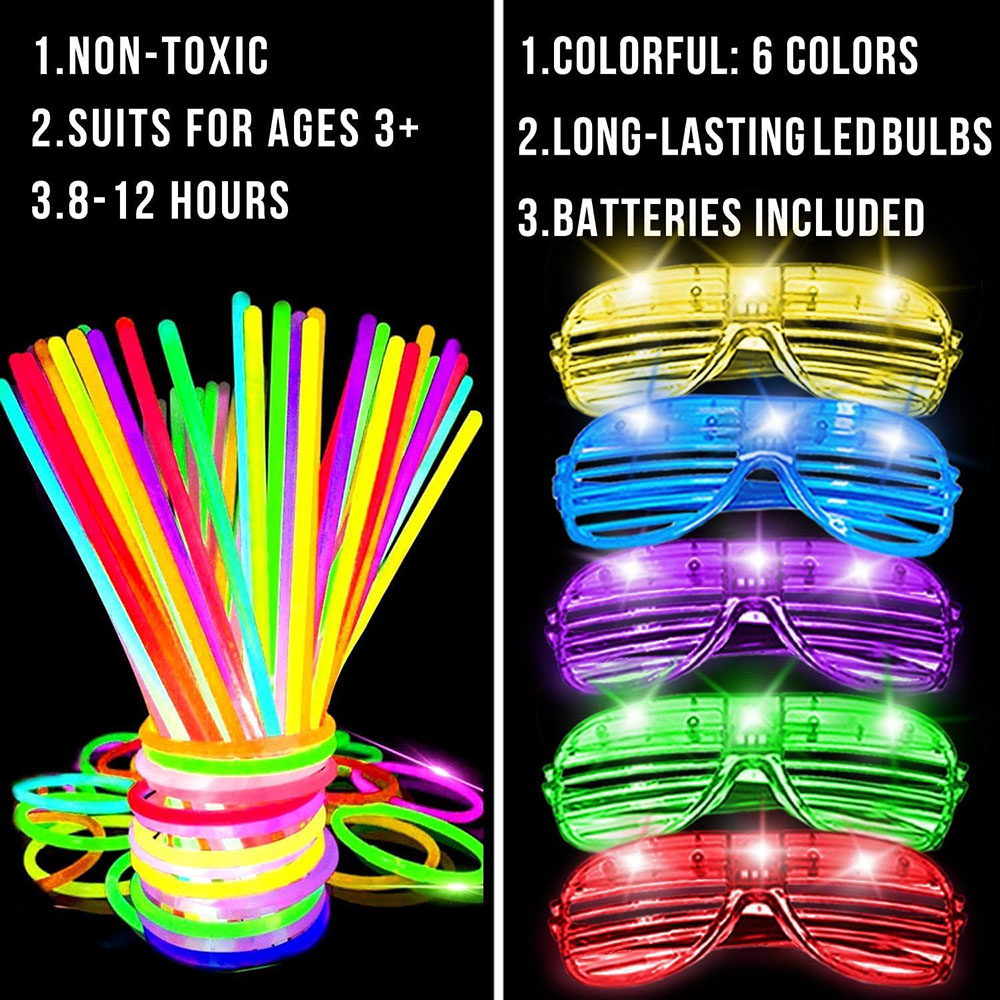 136Pack Glow in The Dark Light - огляд і ціна Wedding Supply In Bulk