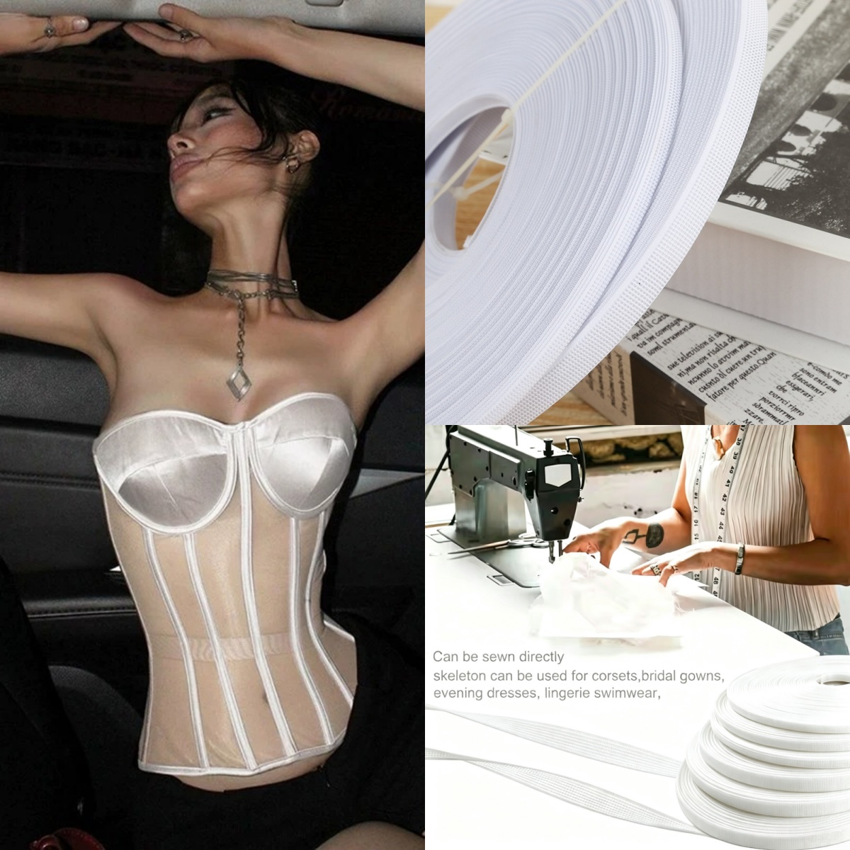 Polyester Fish Boning Tape Cri - огляд і ціна Wedding Support