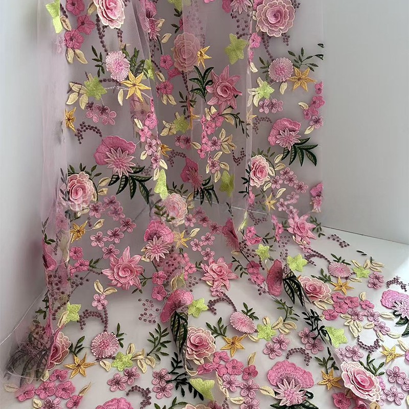 90x130cm 3D Floral Embroidered - огляд і ціна Wedding Floral Supply