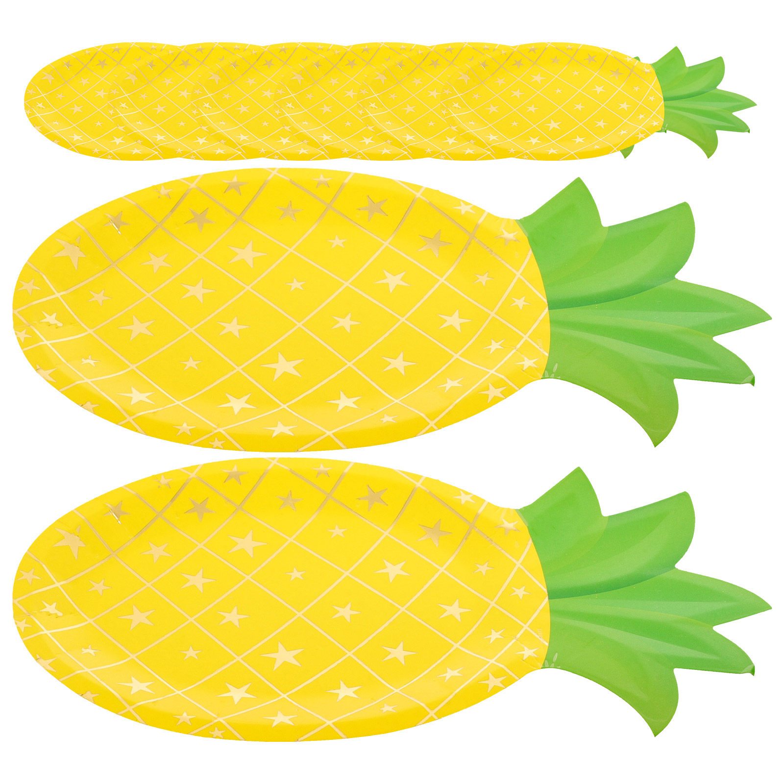 8Pcs Pineapple Paper Plates Di - огляд і ціна Wedding Supply In Bulk