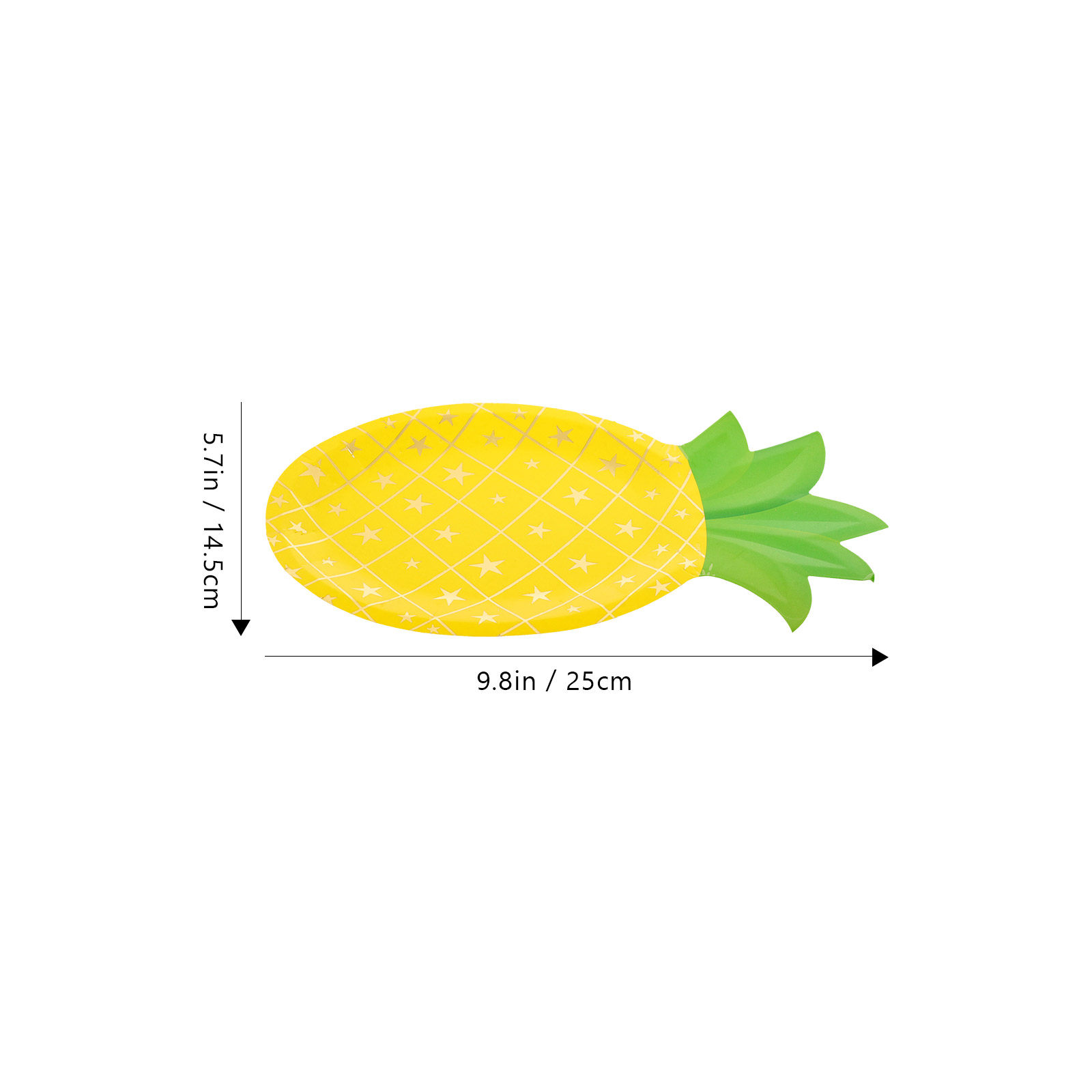 8Pcs Pineapple Paper Plates Di - огляд і ціна Wedding Supply In Bulk