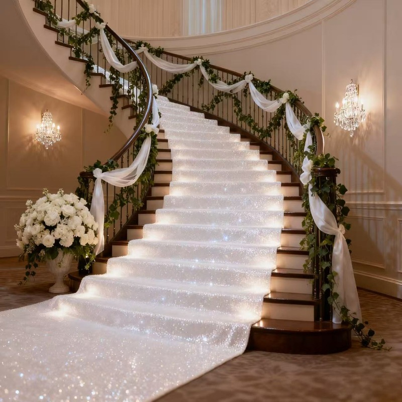 Elegant White Sparkling Weddin - огляд і ціна Aisle Runner White