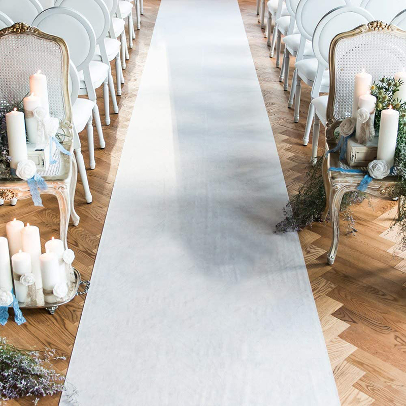 Anti-Slip Non-woven Fabric Wed - огляд і ціна Aisle Runner White