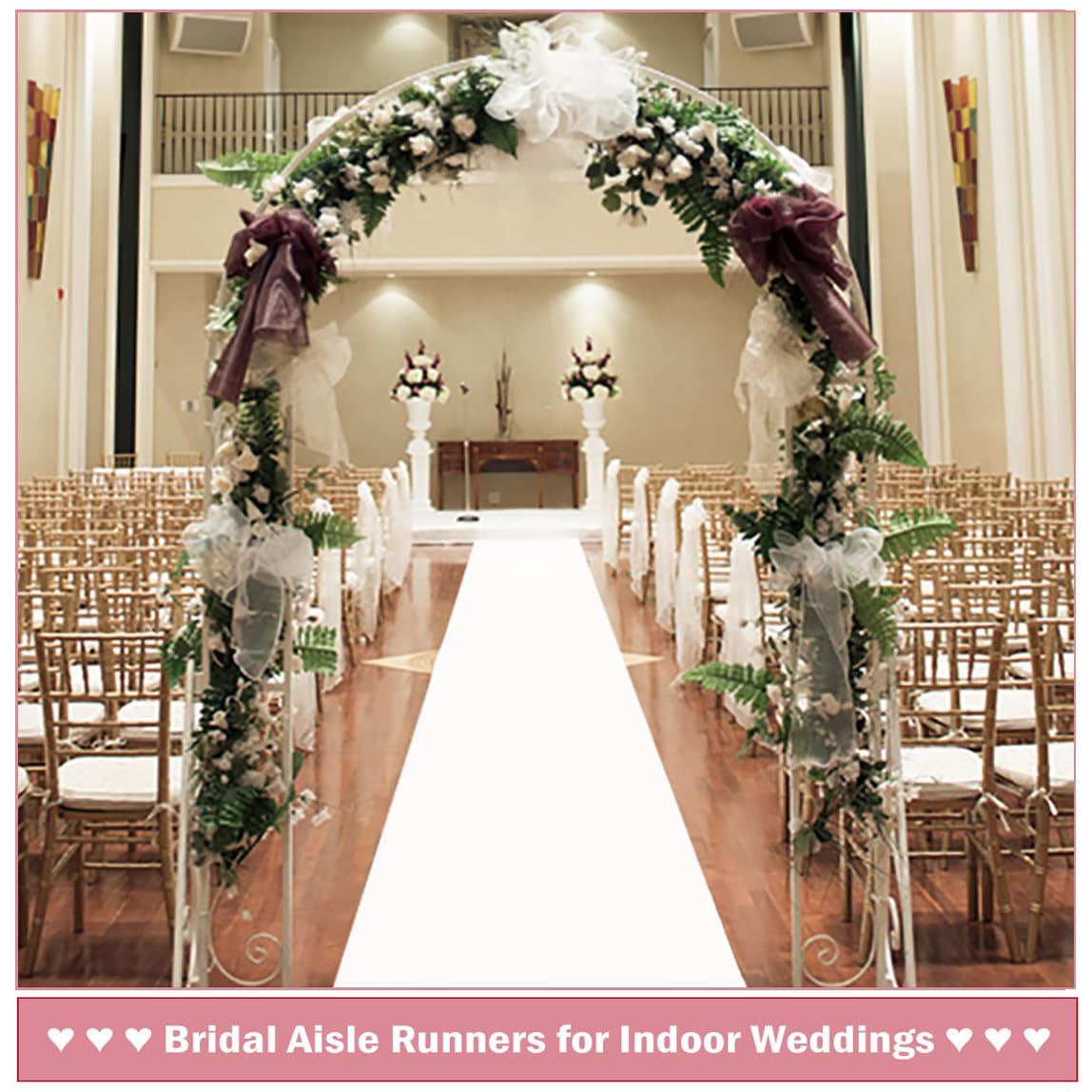 Wedding White Carpet Anti Slip - огляд і ціна Aisle Runner White