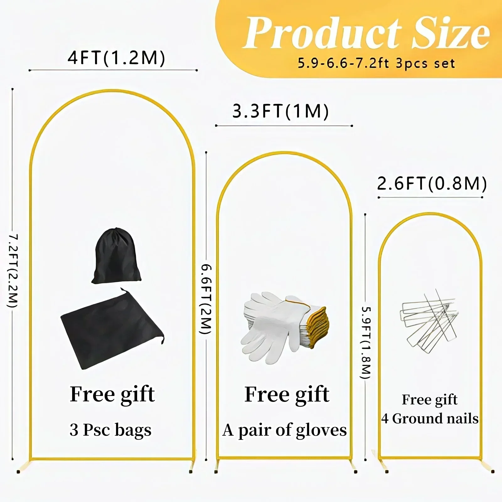 EU Warehouse Gold Metal Balloo - огляд і ціна Wedding Support