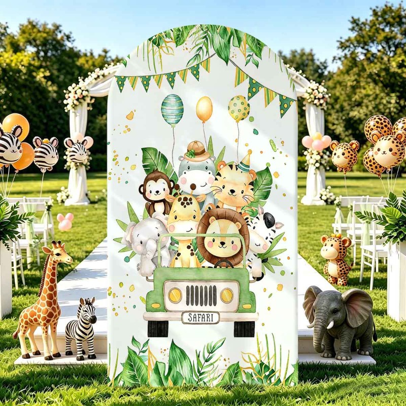 Jungle Safari Party Arch Backd - огляд і ціна Photo Booth Prop