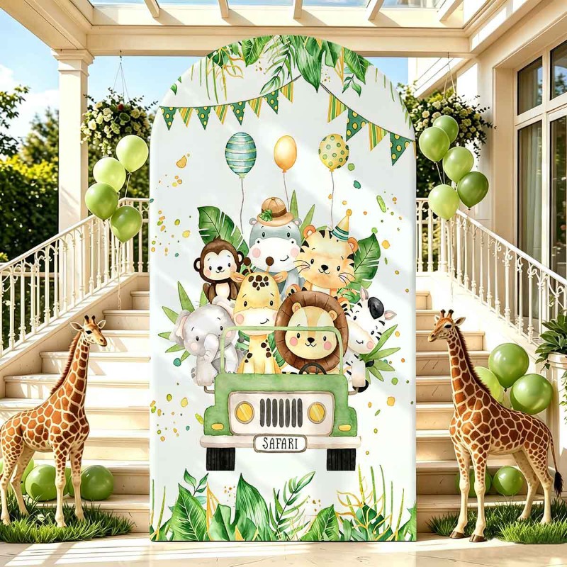 Jungle Safari Party Arch Backd - огляд і ціна Photo Booth Prop