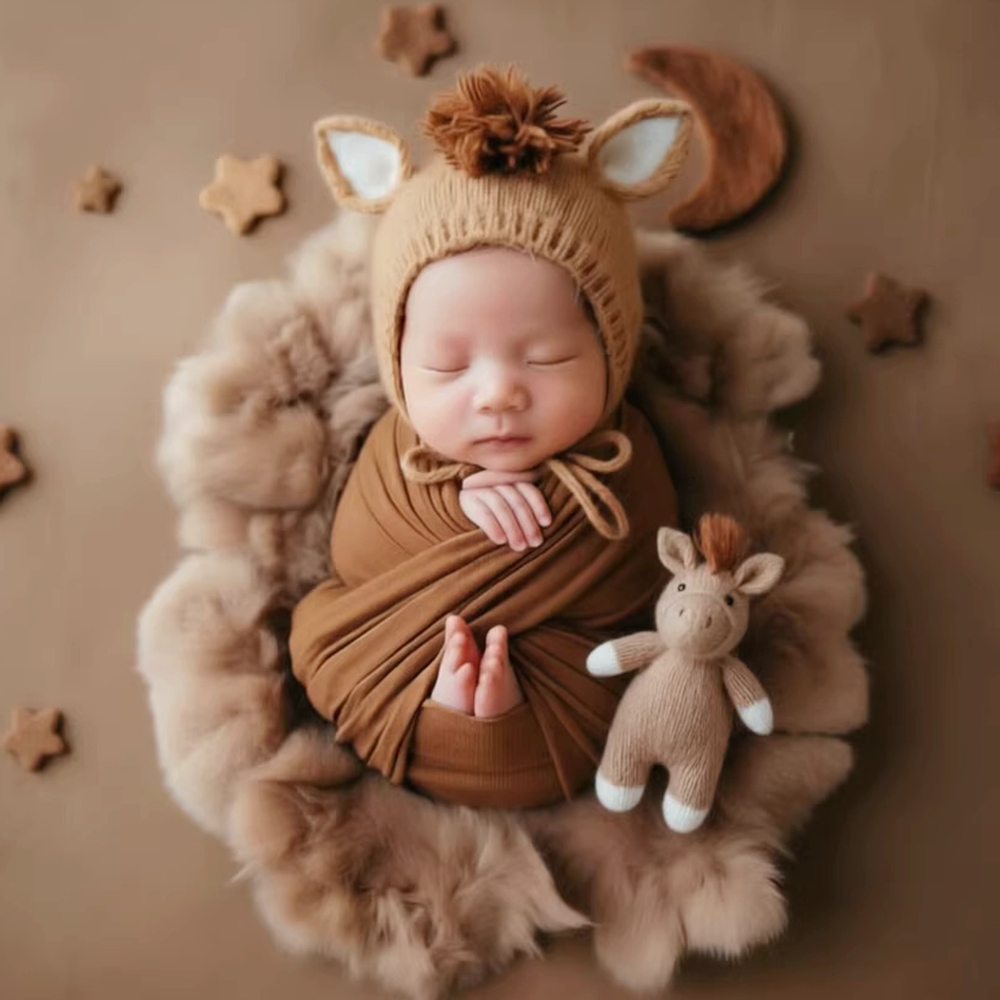 Knitted Horse Hat with Doll Ne - огляд і ціна Photo Booth Prop